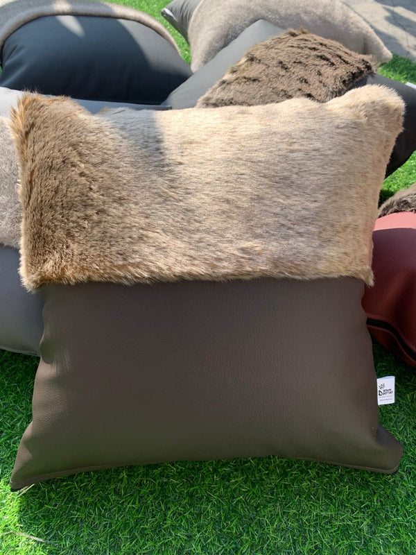 Brown Leather Cushion