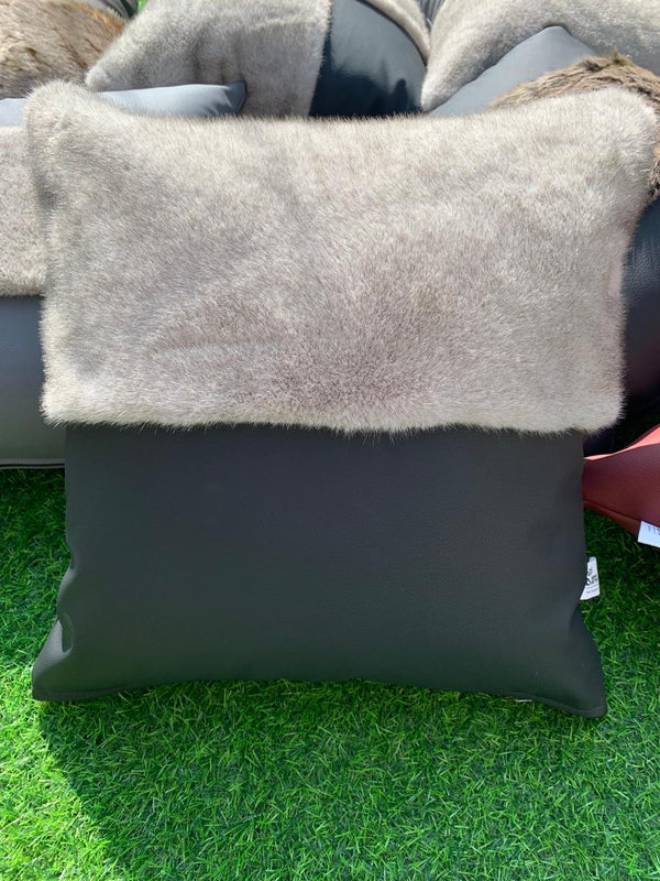 Black Leather Cushion