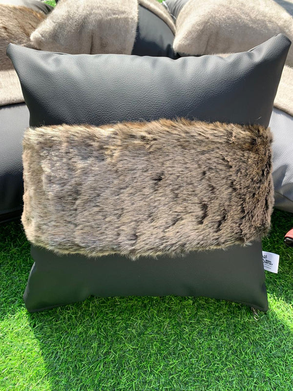 Black Leather Cushion