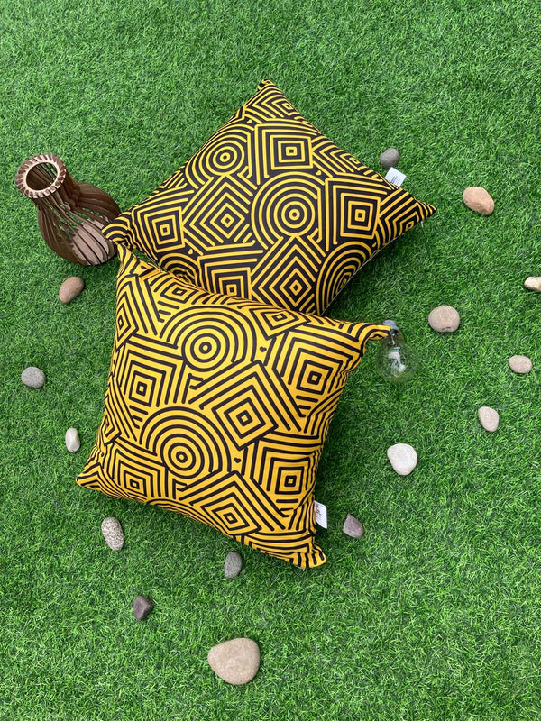 Yellow & Black geometric
