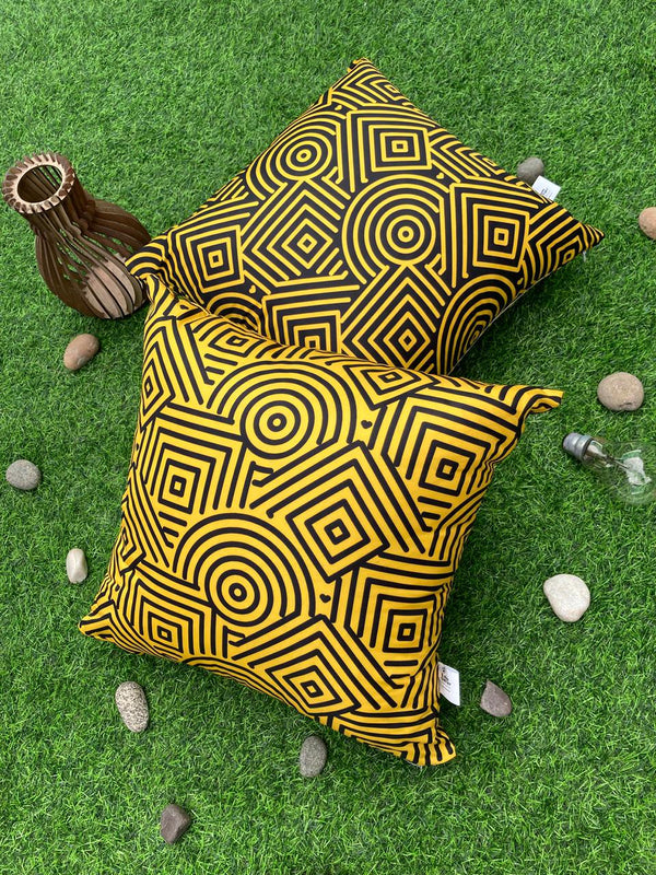 Yellow & Black geometric