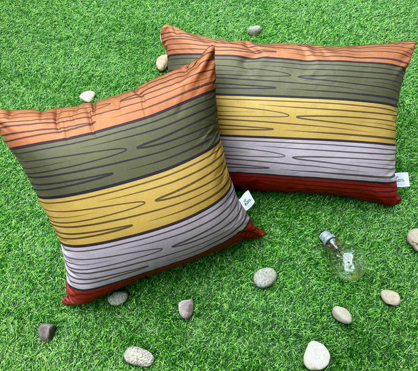 Striped earthy tones